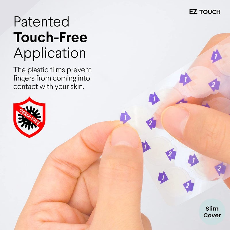 EZ Touch Touch-free Hydrocolloid Acne Pimple Patch (60 count, 12mm, Invisible) | Ultra-thin & Vaterproof | Patented Korean Slim Cover - Image 4